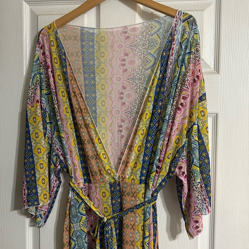 Beach/Pool Coverup - Multicolor Print - Picture 8 of 15